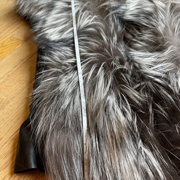 Silver fox fur vest s-xs - Picture 5 of 5